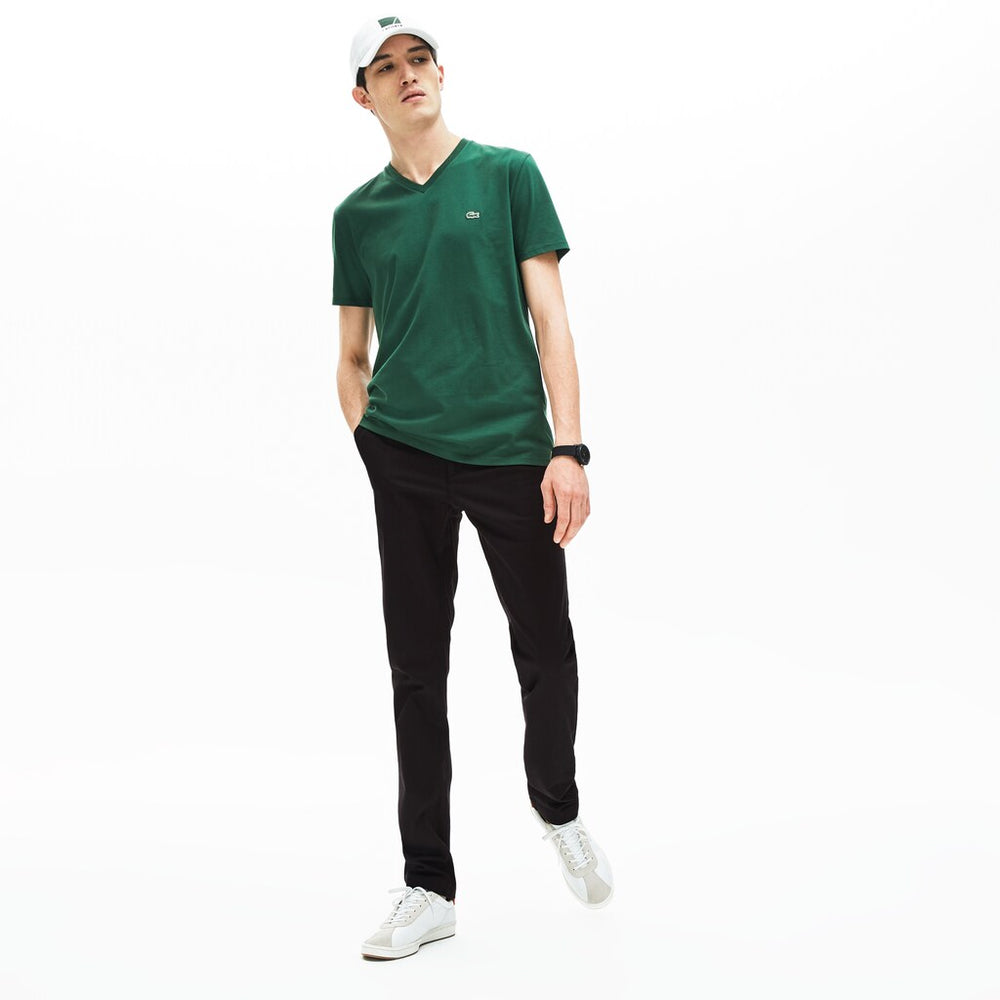Mens   Regular Fit Cotton Gabardine Chino Pants | Lacoste Black • 031