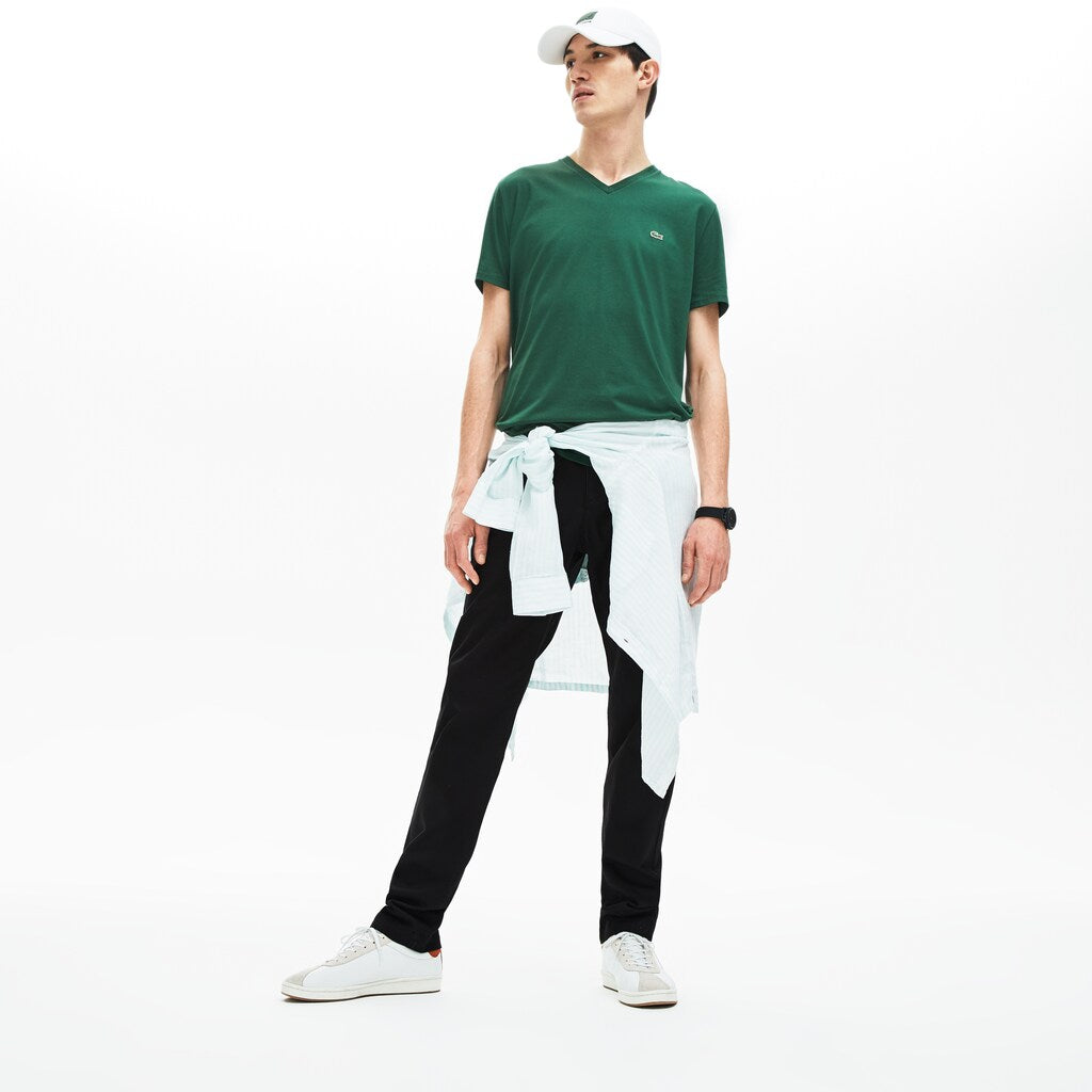 Mens   Regular Fit Cotton Gabardine Chino Pants | Lacoste Black • 031