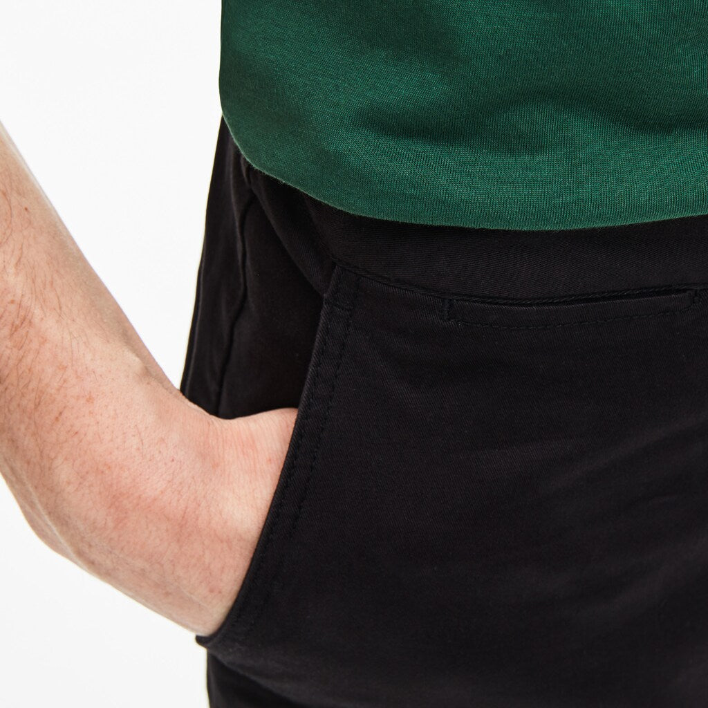 Mens   Regular Fit Cotton Gabardine Chino Pants | Lacoste Black • 031