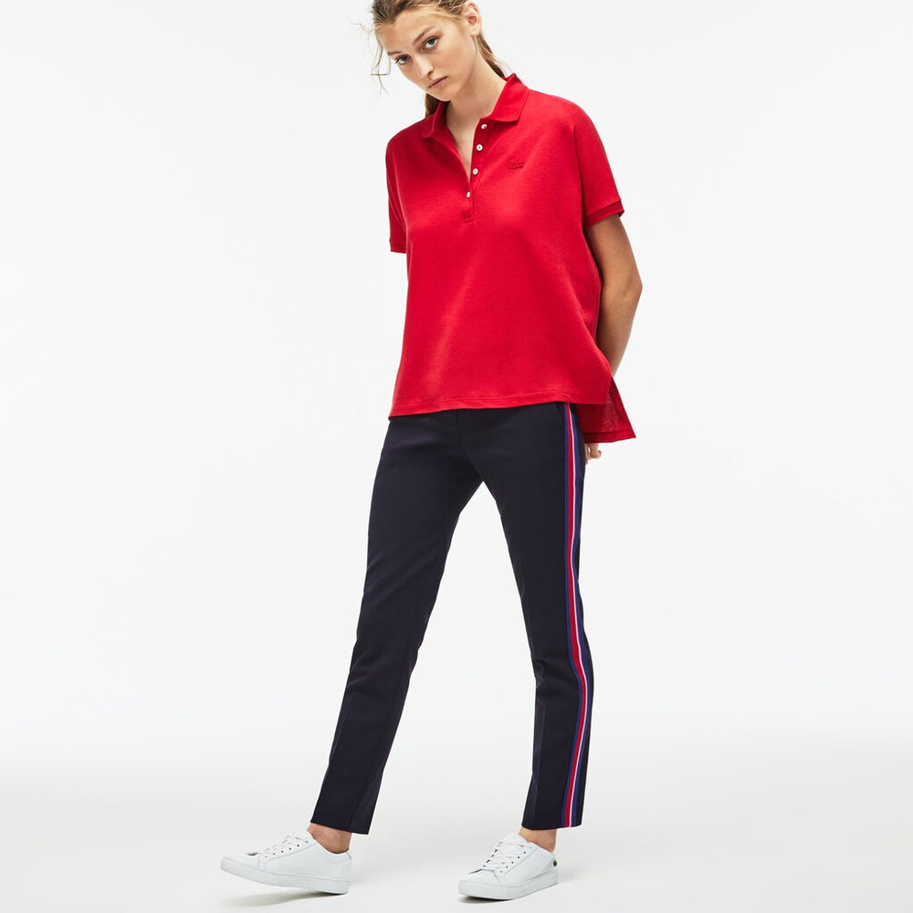 Womens Wo  Slim Fit Side Bands Stretch Wool Piqué | Lacoste Navy Blue • Nu8