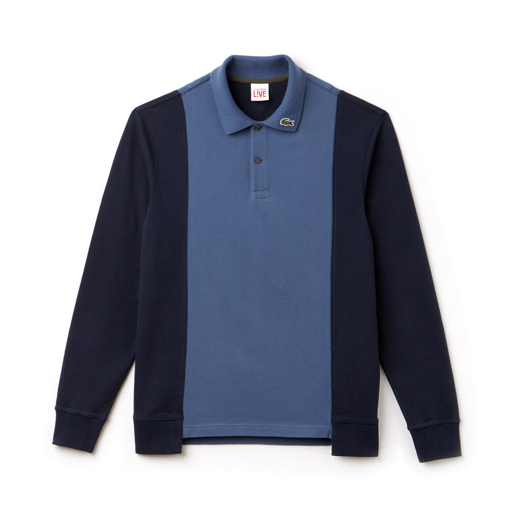 Mens   LIVE Regular Fit Colorblock Piqué Polo | Lacoste Blue • Da0