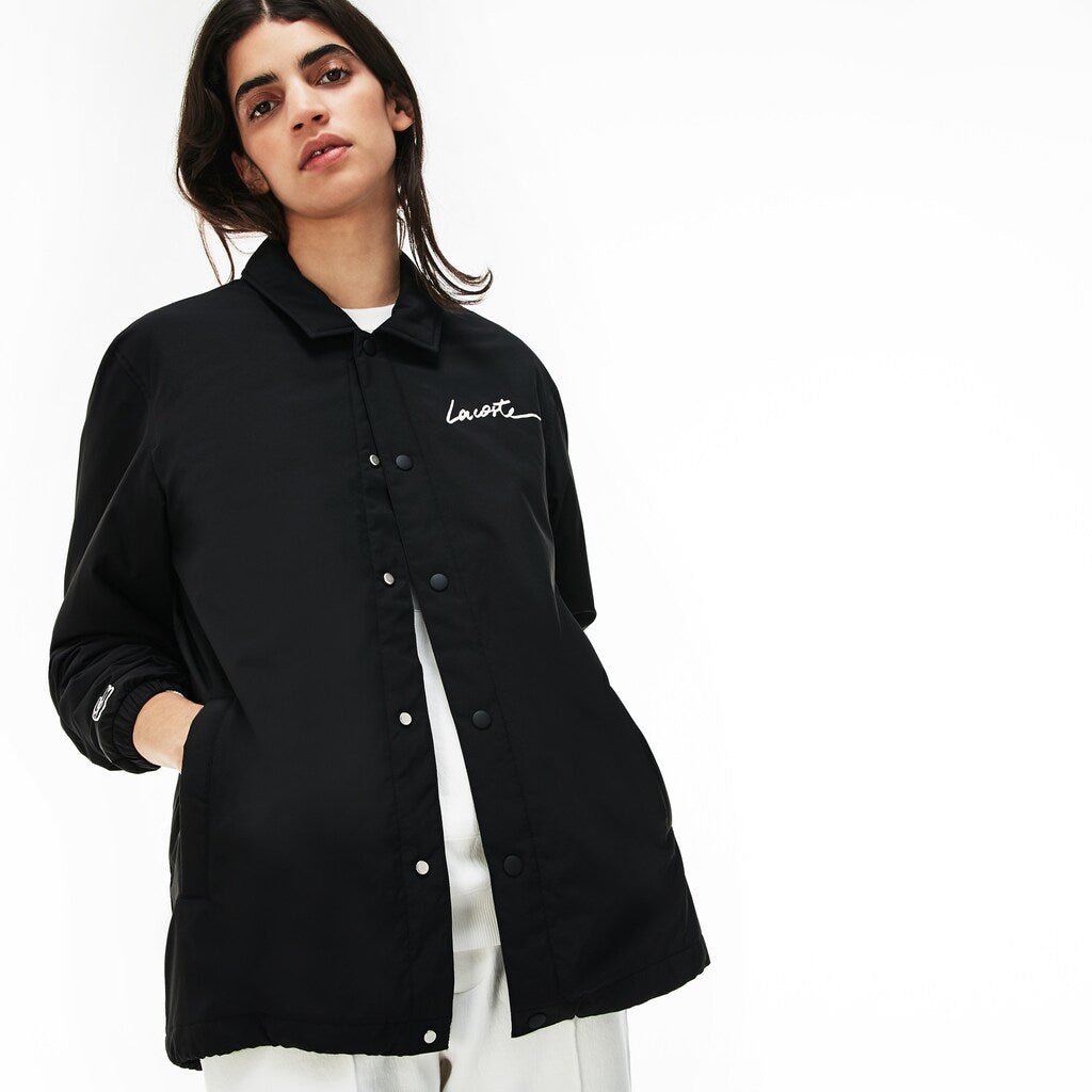 Mens   LIVE Signature Taffeta Jacket | Lacoste Black • 031