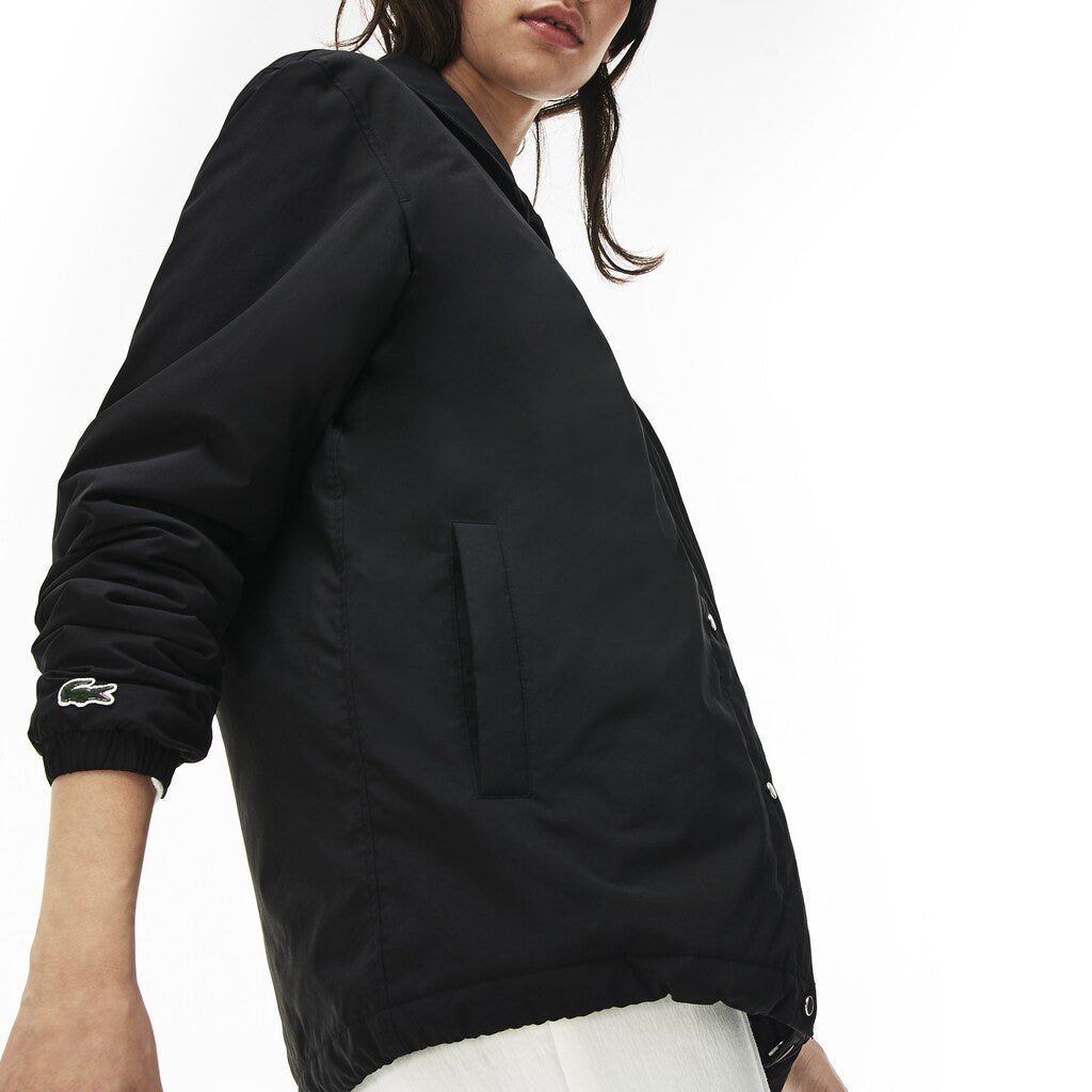 Mens   LIVE Signature Taffeta Jacket | Lacoste Black • 031