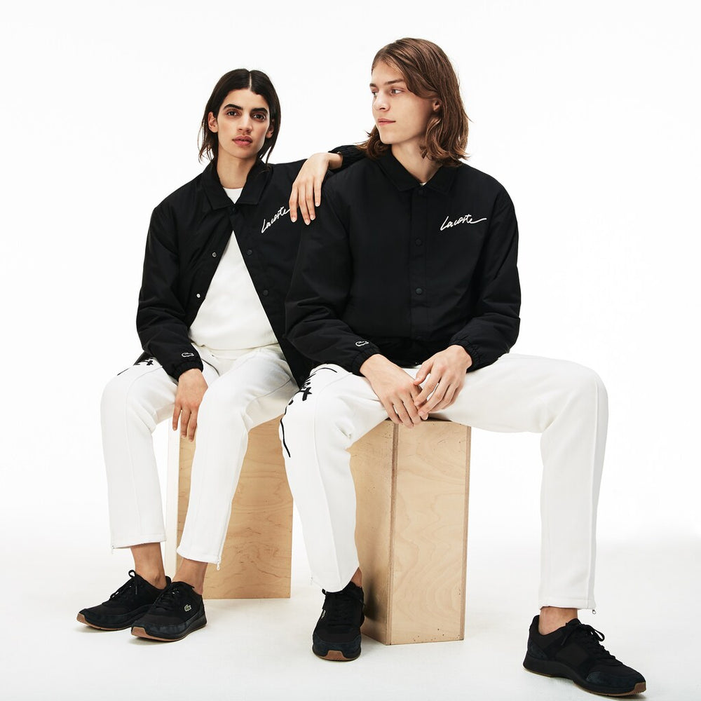 Mens   LIVE Signature Taffeta Jacket | Lacoste Black • 031