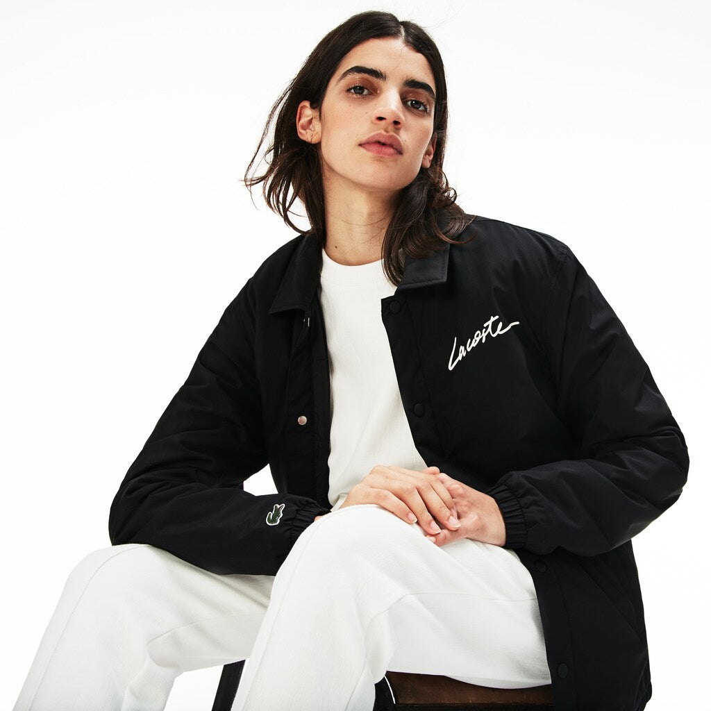 Mens   LIVE Signature Taffeta Jacket | Lacoste Black • 031