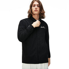 Mens   LIVE Signature Taffeta Jacket | Lacoste Black • 031