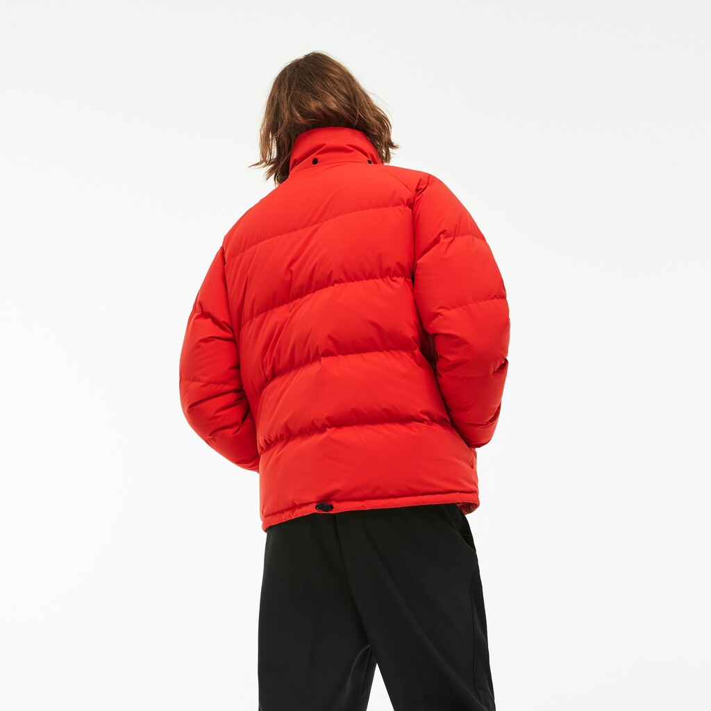 Mens   LIVE Short Water-Resistant Taffeta Quilted Jacket | Lacoste Red • D8Q