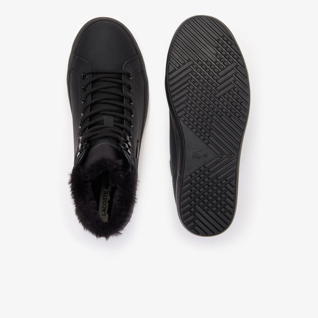 Womens Wo  Straightset Thermo Leather Boots | Lacoste Blk/Blk • 02H