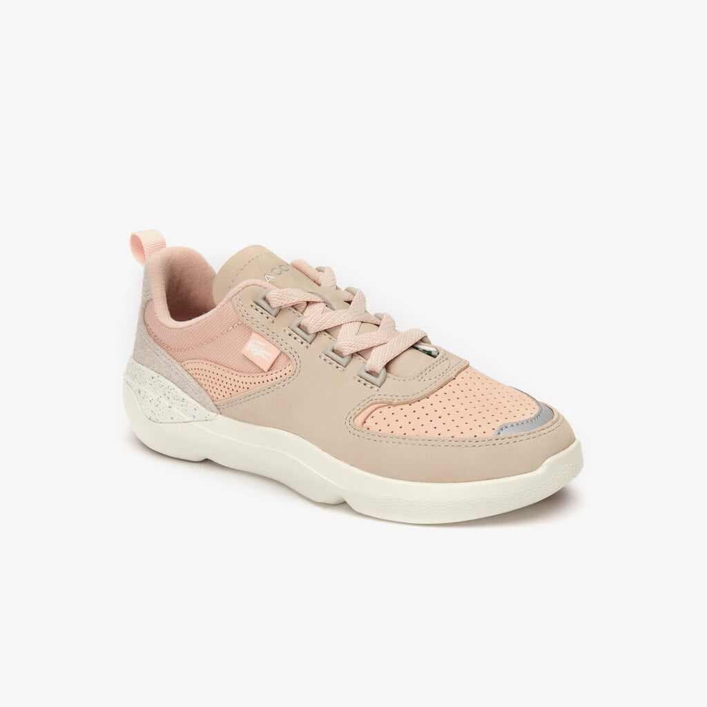 Womens Wo  Wildcard Paneled Leather Sneakers | Lacoste Natural/Off White • Ts2
