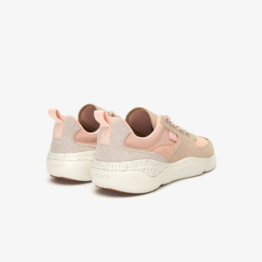 Womens Wo  Wildcard Paneled Leather Sneakers | Lacoste Natural/Off White • Ts2