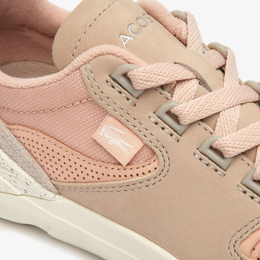Womens Wo  Wildcard Paneled Leather Sneakers | Lacoste Natural/Off White • Ts2