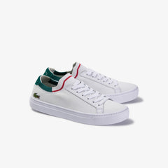 Womens Wo  La Piquée Textile Sneakers | Lacoste Wht/Green • 082