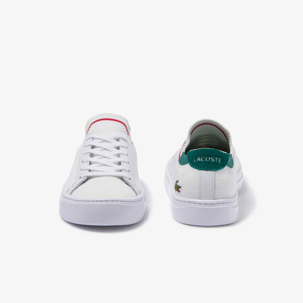 Womens Wo  La Piquée Textile Sneakers | Lacoste Wht/Green • 082