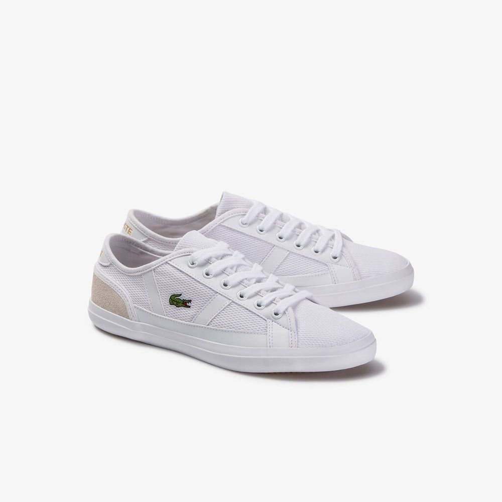 Womens Wo  Sideline Textile Sneakers | Lacoste Wht/Off Wht • 65T
