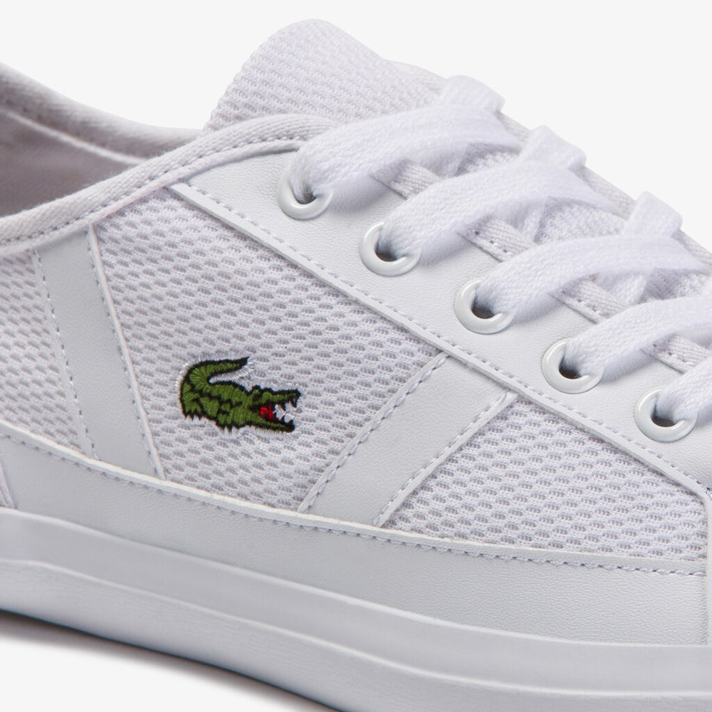Womens Wo  Sideline Textile Sneakers | Lacoste Wht/Off Wht • 65T