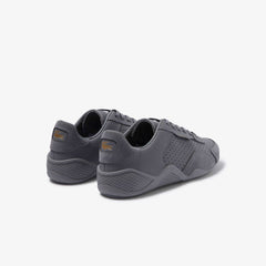 Womens Wo  Hapona Leather and Suede Sneakers | Lacoste Grey/Grey • 12C