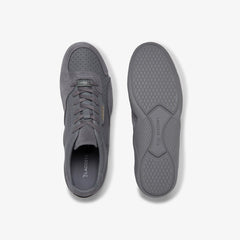 Womens Wo  Hapona Leather and Suede Sneakers | Lacoste Grey/Grey • 12C