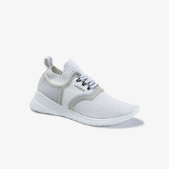 Womens Wo  LT Sense Reflective Textile Sneakers | Lacoste White/Light Grey • 14X