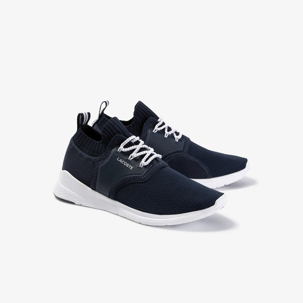 Mens   LT Sense Textile and Mesh Sneakers | Lacoste Nvy/Wht • 092