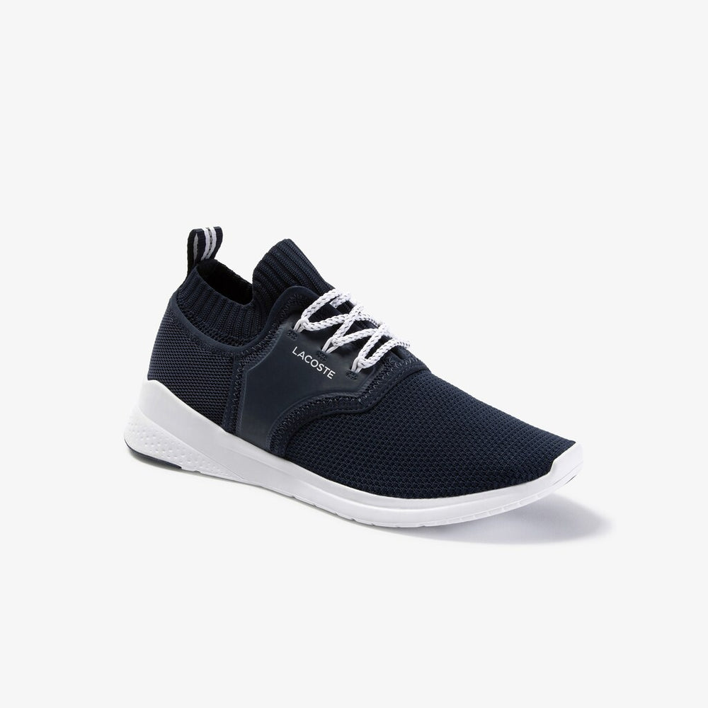 Mens   LT Sense Textile and Mesh Sneakers | Lacoste Nvy/Wht • 092