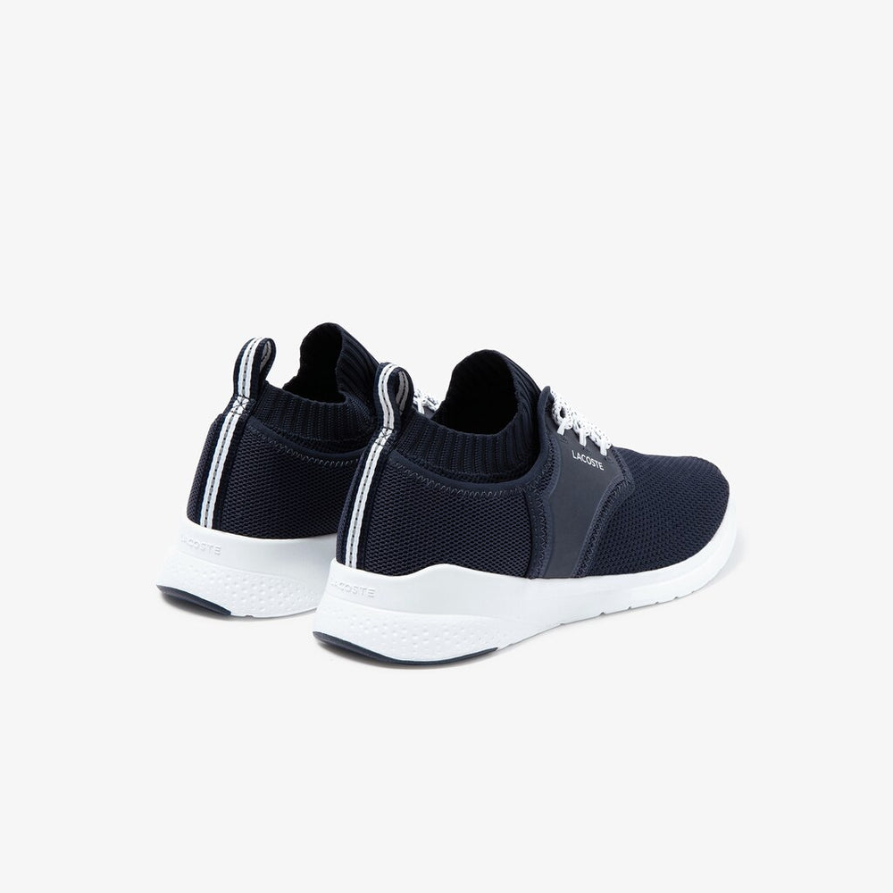 Mens   LT Sense Textile and Mesh Sneakers | Lacoste Nvy/Wht • 092