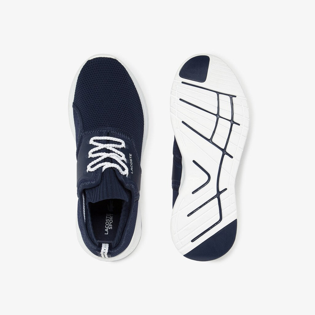 Mens   LT Sense Textile and Mesh Sneakers | Lacoste Nvy/Wht • 092