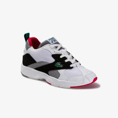Mens   Storm 96 Textile and Synthetic Sneakers | Lacoste White/Black • 147