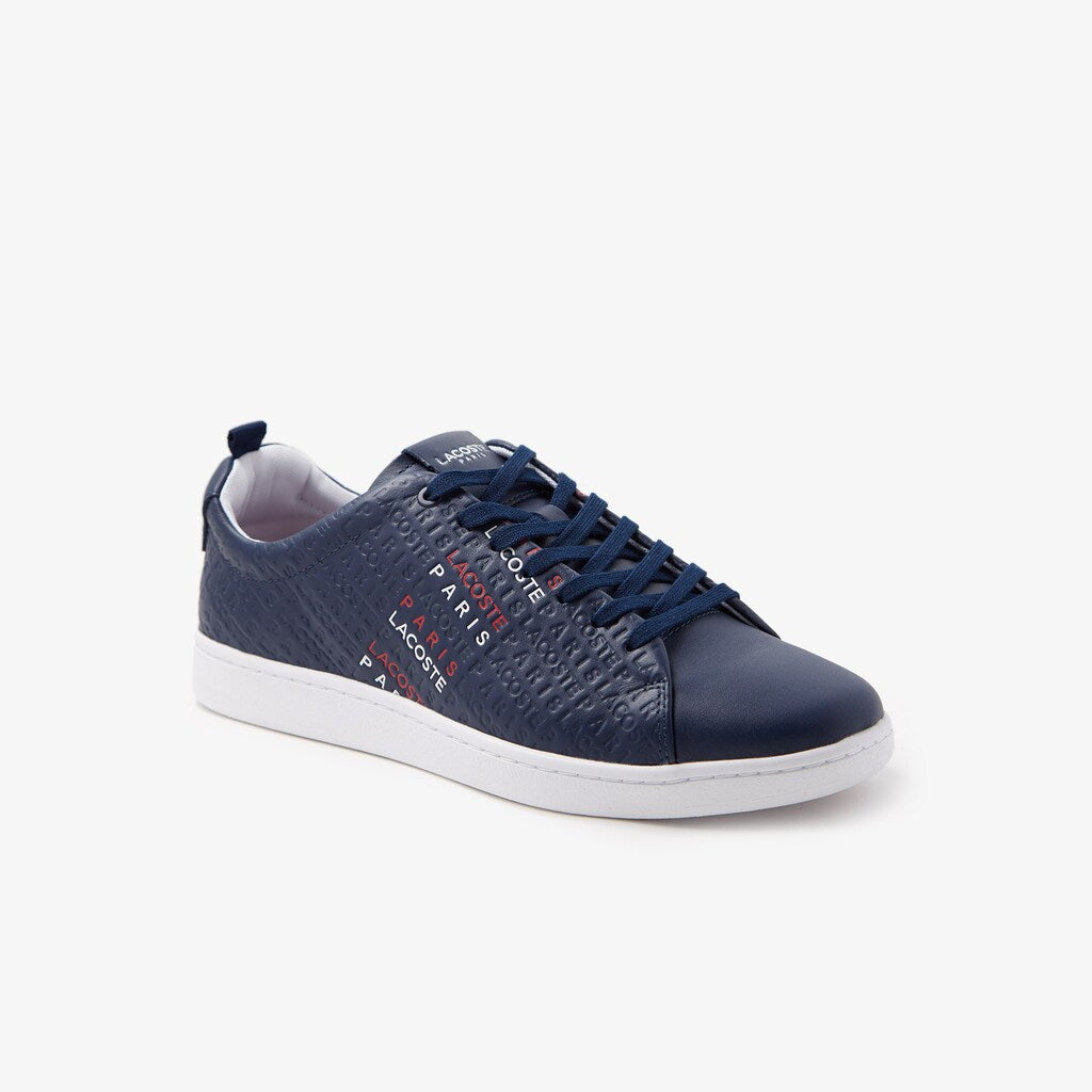 Mens   Carnaby Evo Tricolore Leather Sneakers | Lacoste Navy/White/Red • 7A2