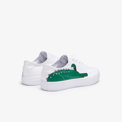 Mens Lacoste x Jeremyville   Gripshot Canvas Trainers | Lacoste Wht/Green • 082
