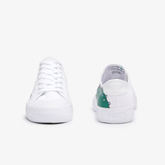 Mens Lacoste x Jeremyville   Gripshot Canvas Trainers | Lacoste Wht/Green • 082