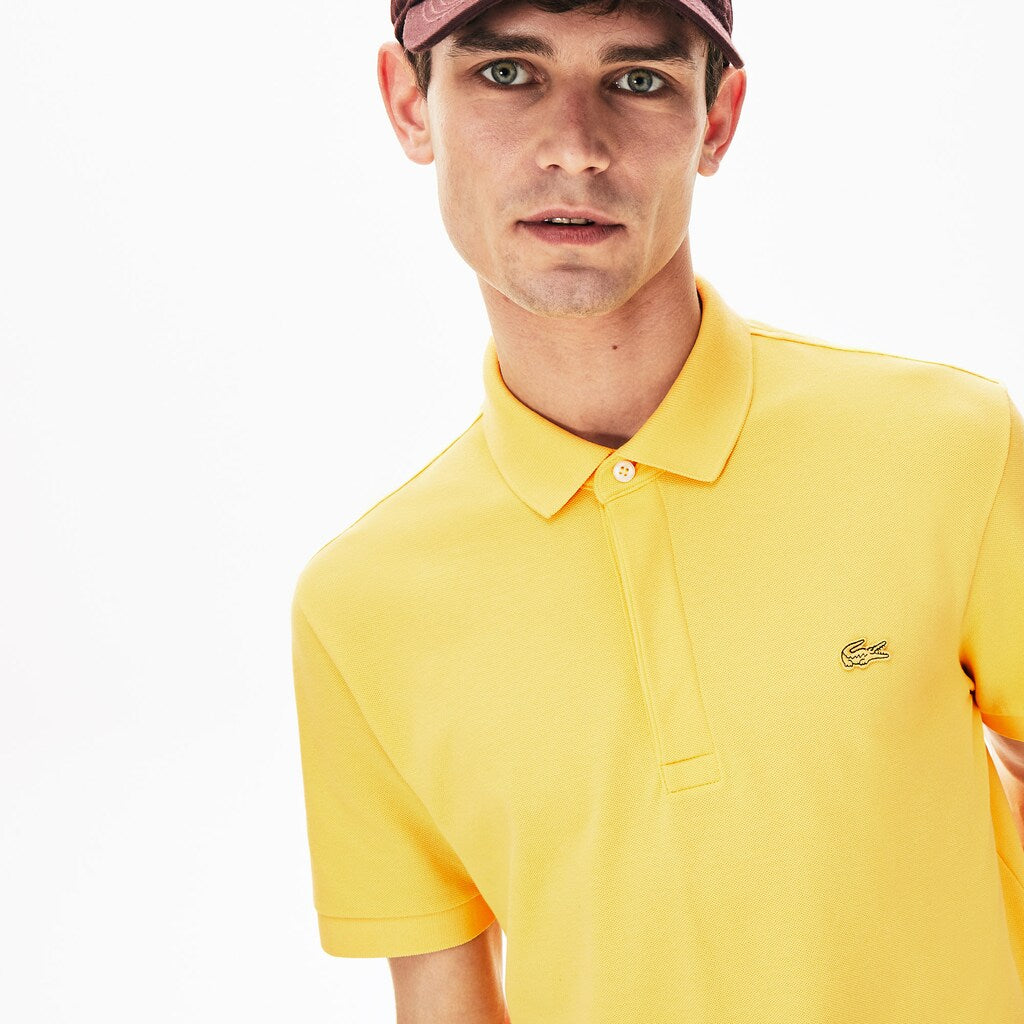 Mens   Regular Fit Stretch Cotton Paris Polo | Lacoste Yellow • Z0A