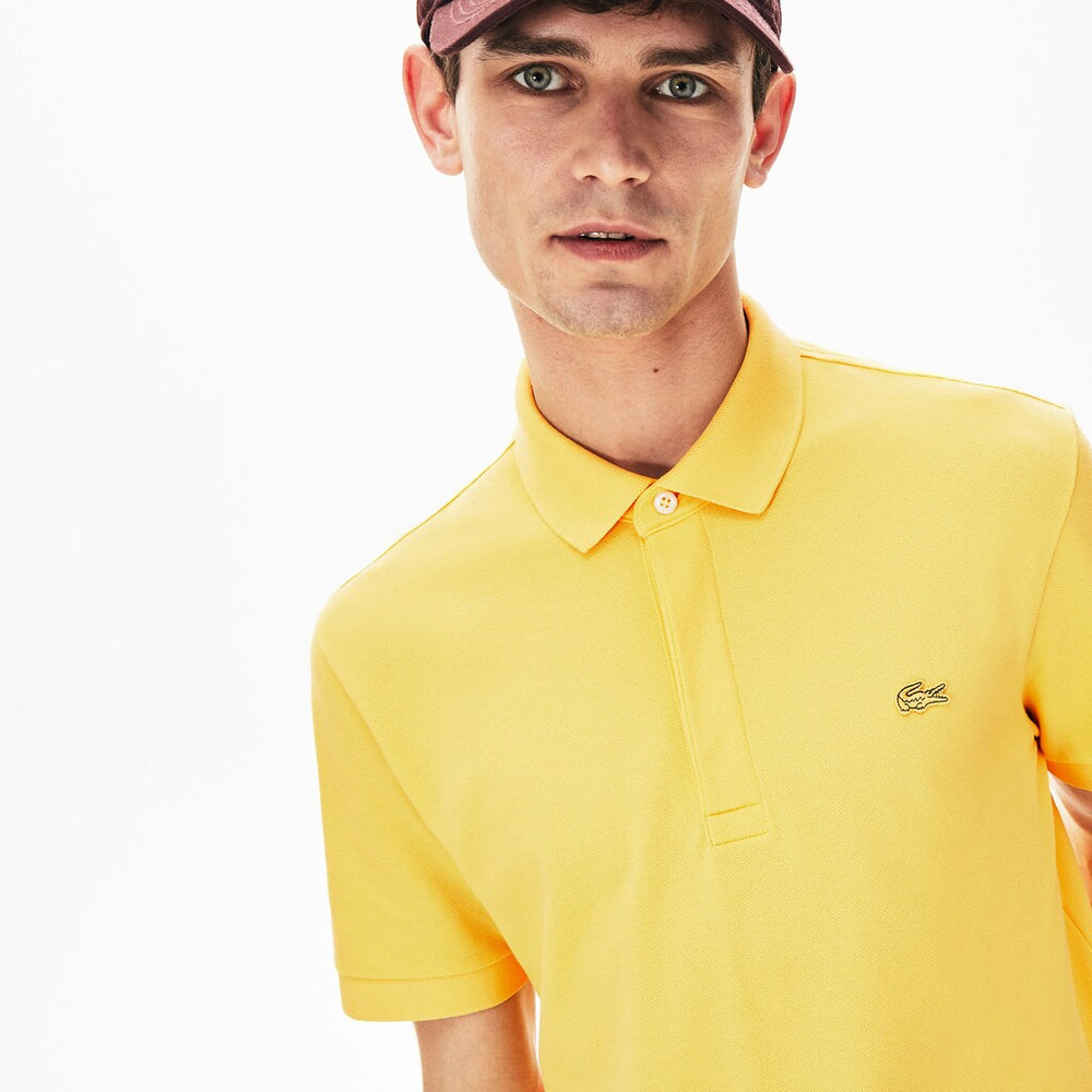 Mens   Regular Fit Stretch Cotton Paris Polo | Lacoste Yellow • Z0A