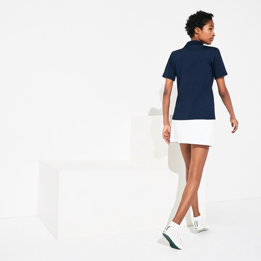 Womens Wo  SPORT Ultra Dry Performance Polo | Lacoste Navy Blue / White • 525