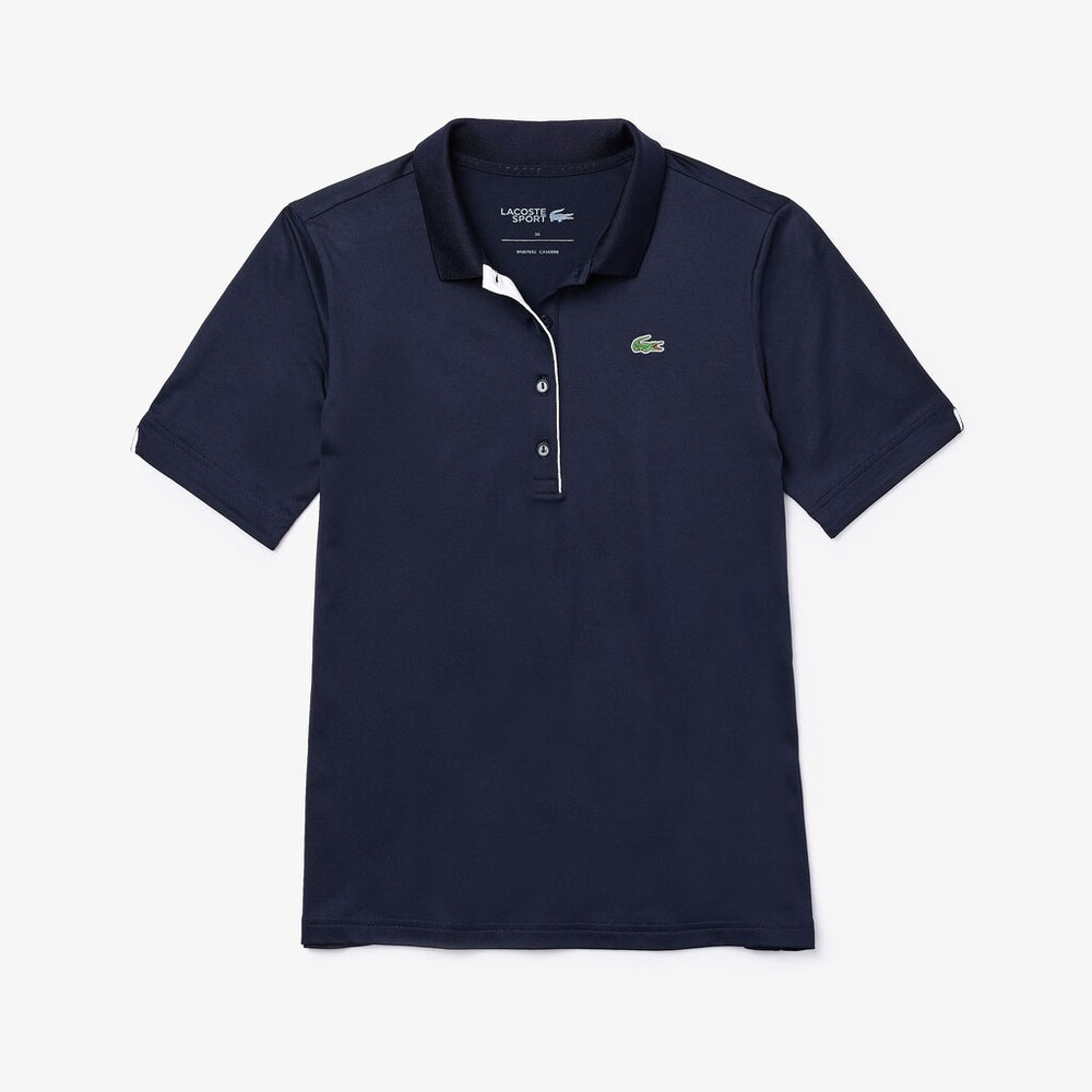 Womens Wo  SPORT Ultra Dry Performance Polo | Lacoste Navy Blue / White • 525