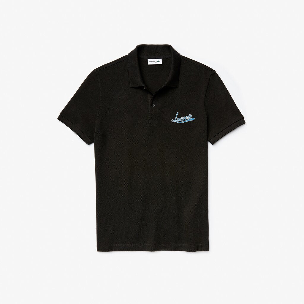 Mens   Signature Cotton Polo | Lacoste Black • 031