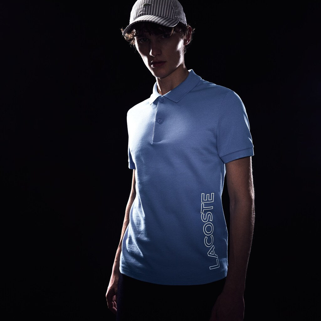 Mens   -Branded Cotton Polo Shirt | Lacoste Purple • Z0G