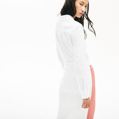 Womens Wo  Soft Cotton Oxford Style Polo Shirt | Lacoste White • 001