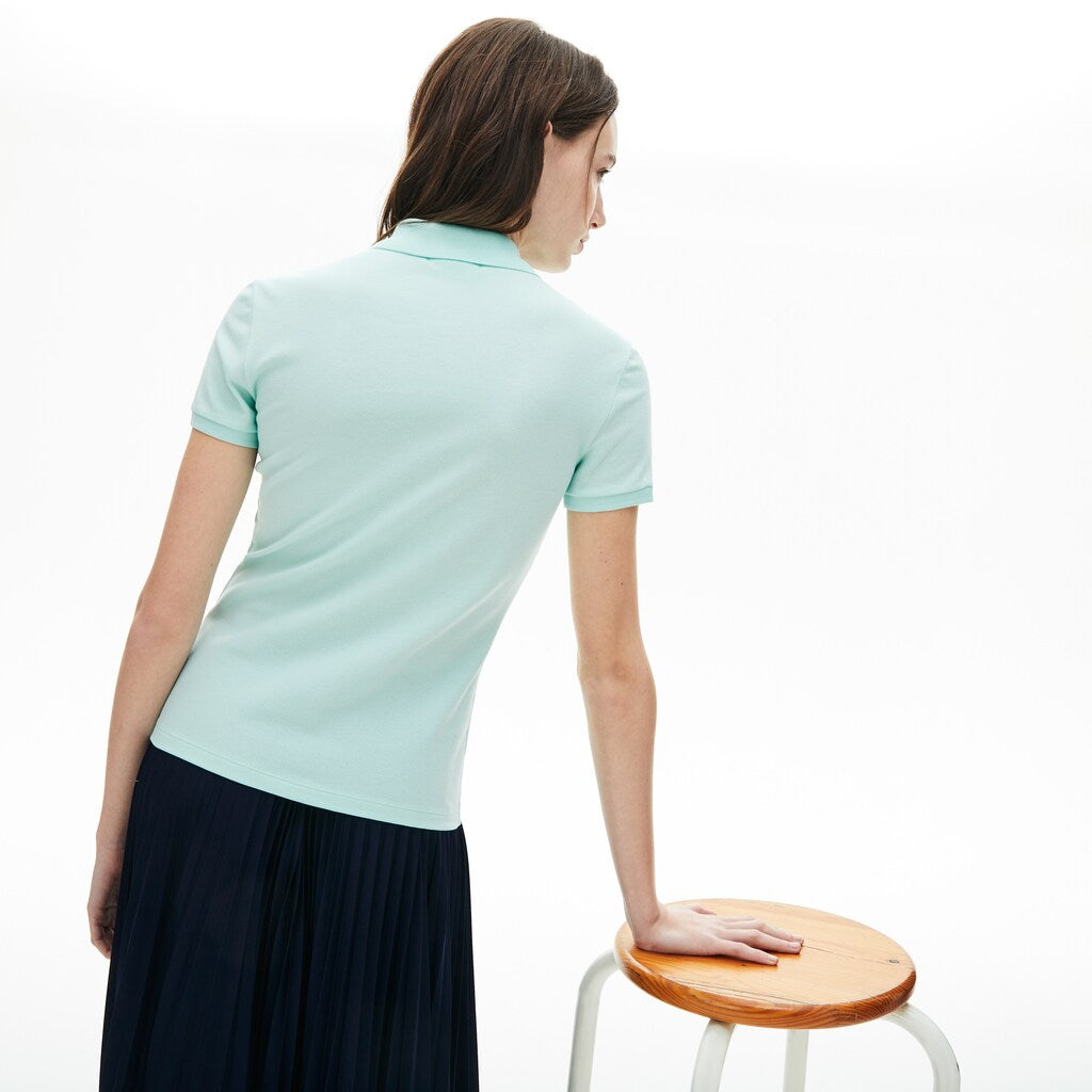 Womens Wo  Stretch Cotton Piqué Polo | Lacoste Turquoise • Wxh
