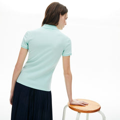 Womens Wo  Stretch Cotton Piqué Polo | Lacoste Turquoise • Wxh