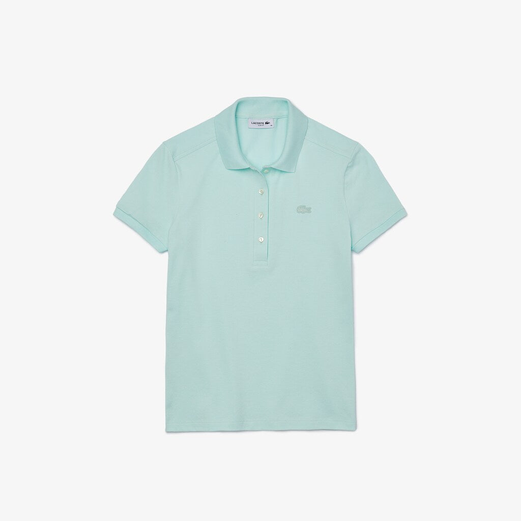 Womens Wo  Stretch Cotton Piqué Polo | Lacoste Turquoise • Wxh