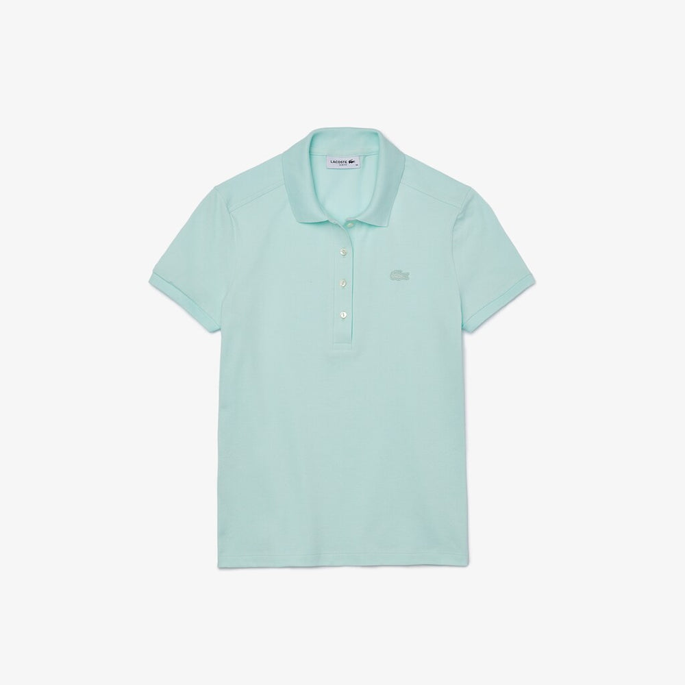 Womens Wo  Stretch Cotton Piqué Polo | Lacoste Turquoise • Wxh