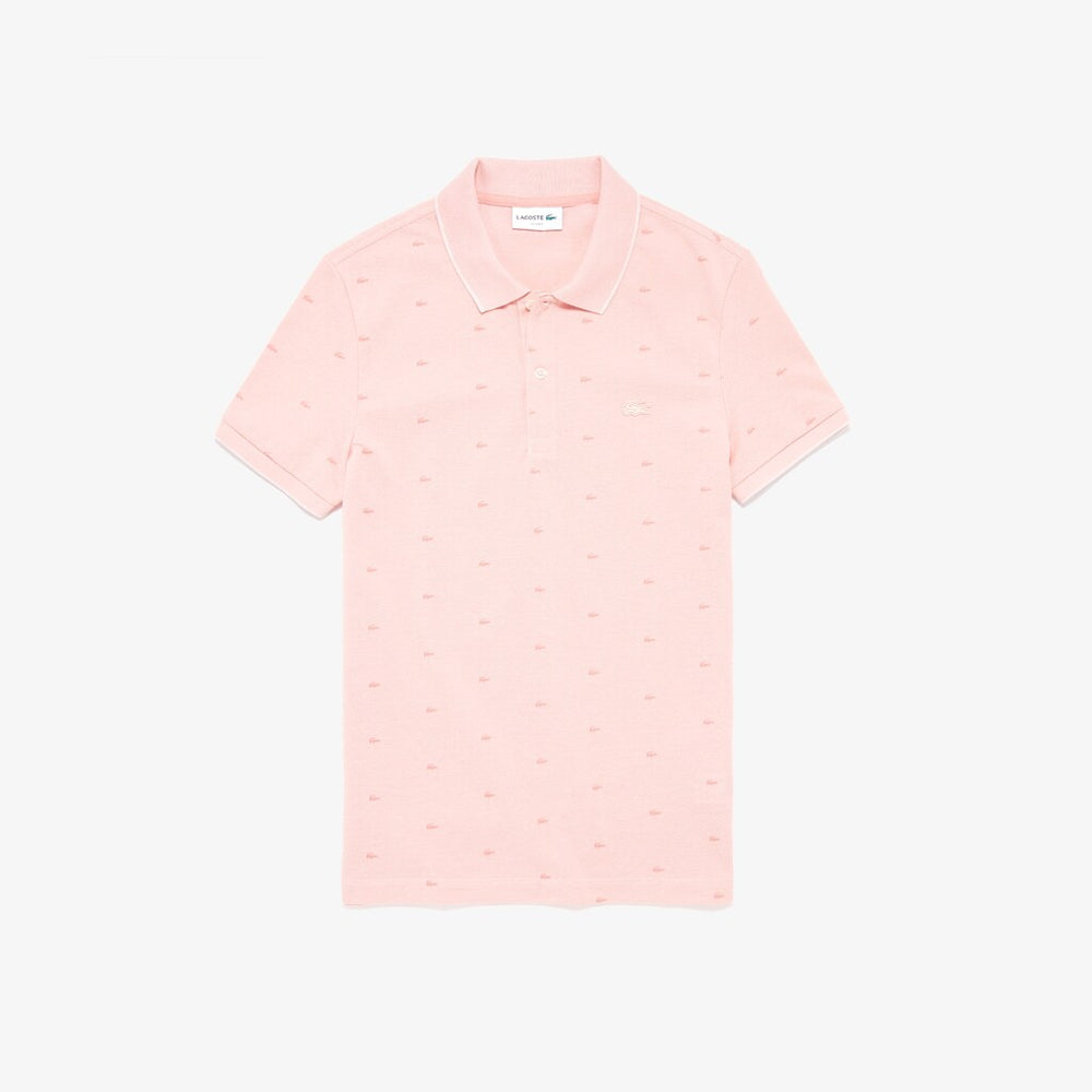 Mens   Micro Print Polo Shirt | Lacoste Light Pink / Pink • Xf6