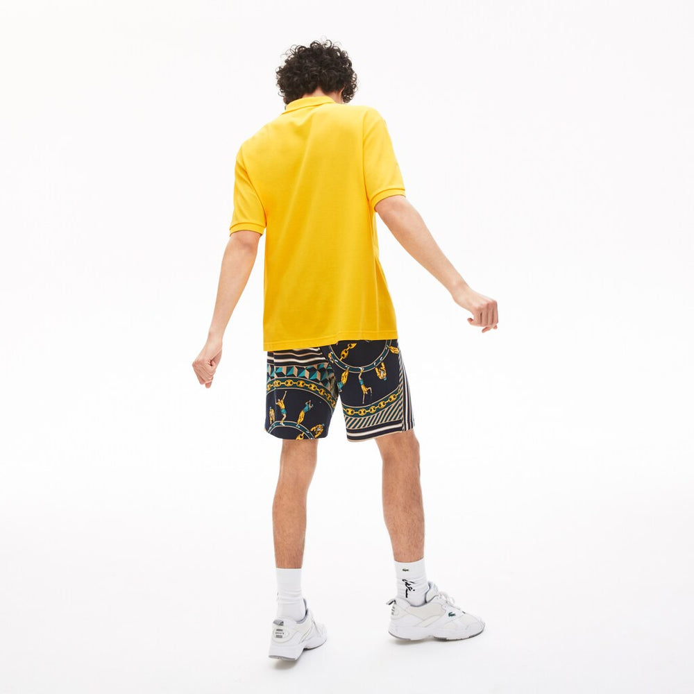 Mens   LIVE Relaxed-Fit Cotton Piqué Polo Shirt | Lacoste Yellow • Z0A