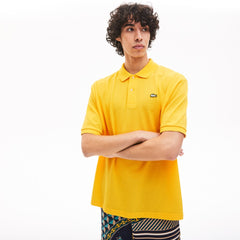 Mens   LIVE Relaxed-Fit Cotton Piqué Polo Shirt | Lacoste Yellow • Z0A
