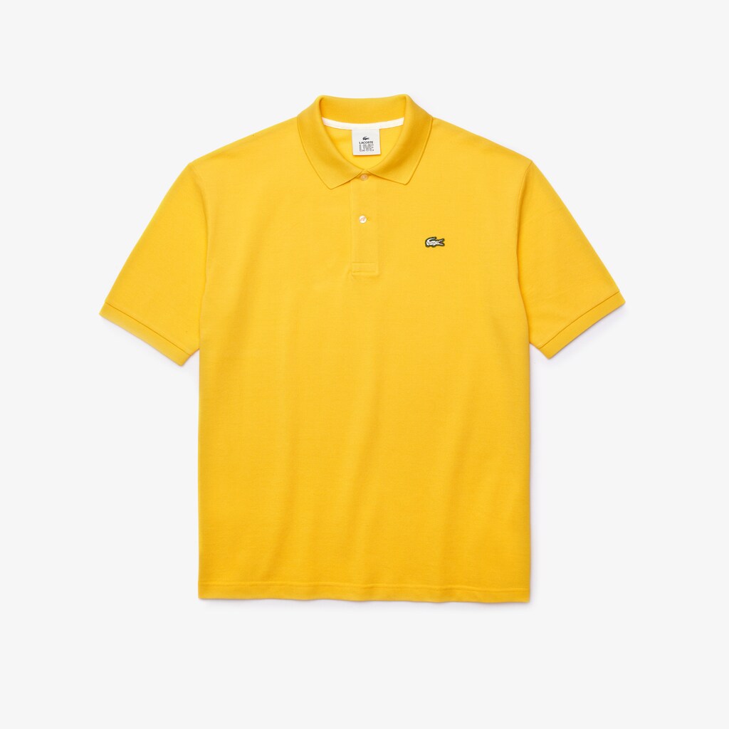 Mens   LIVE Relaxed-Fit Cotton Piqué Polo Shirt | Lacoste Yellow • Z0A