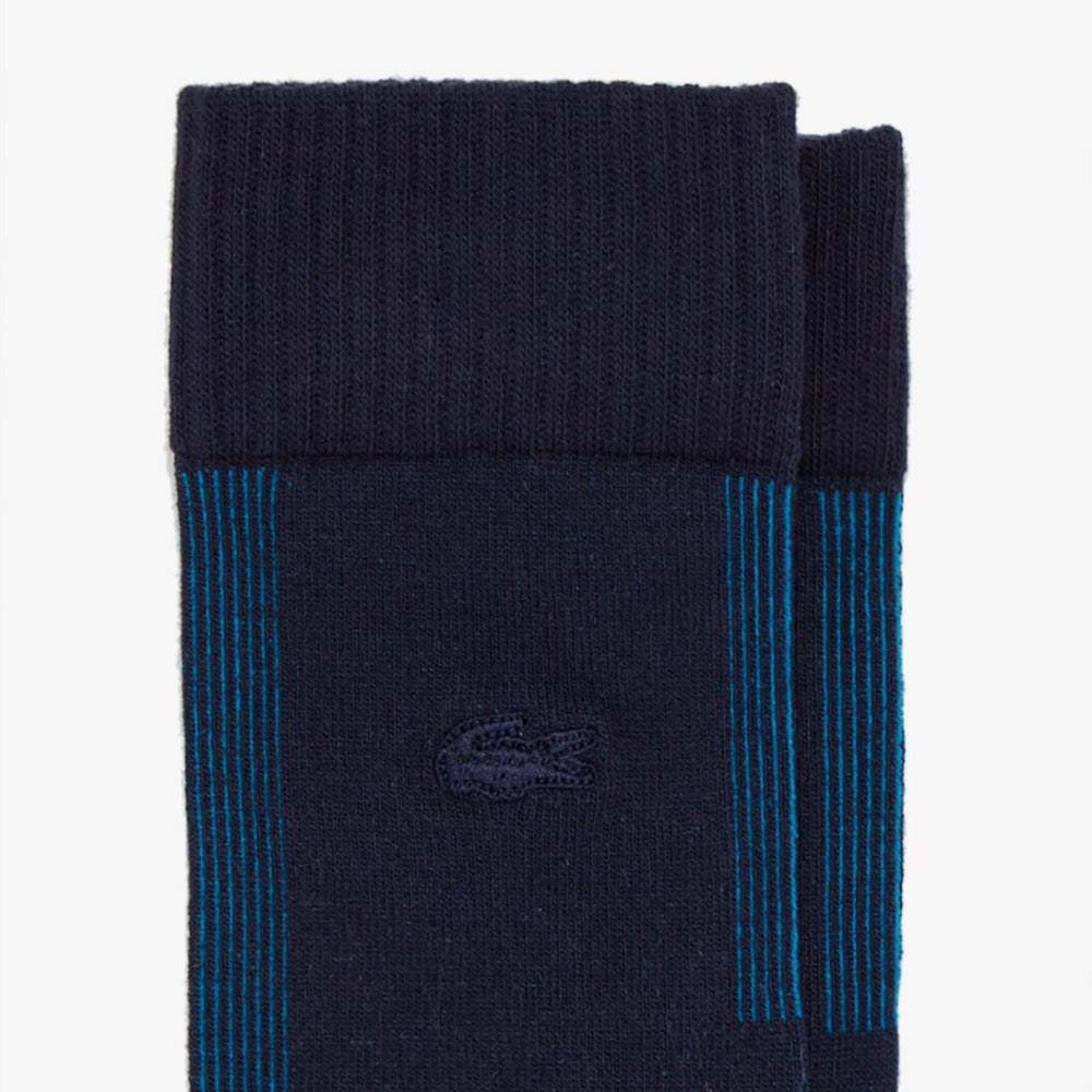 Mens   Motion Texturized Socks | Lacoste Navy Blue / Blue • Kj7