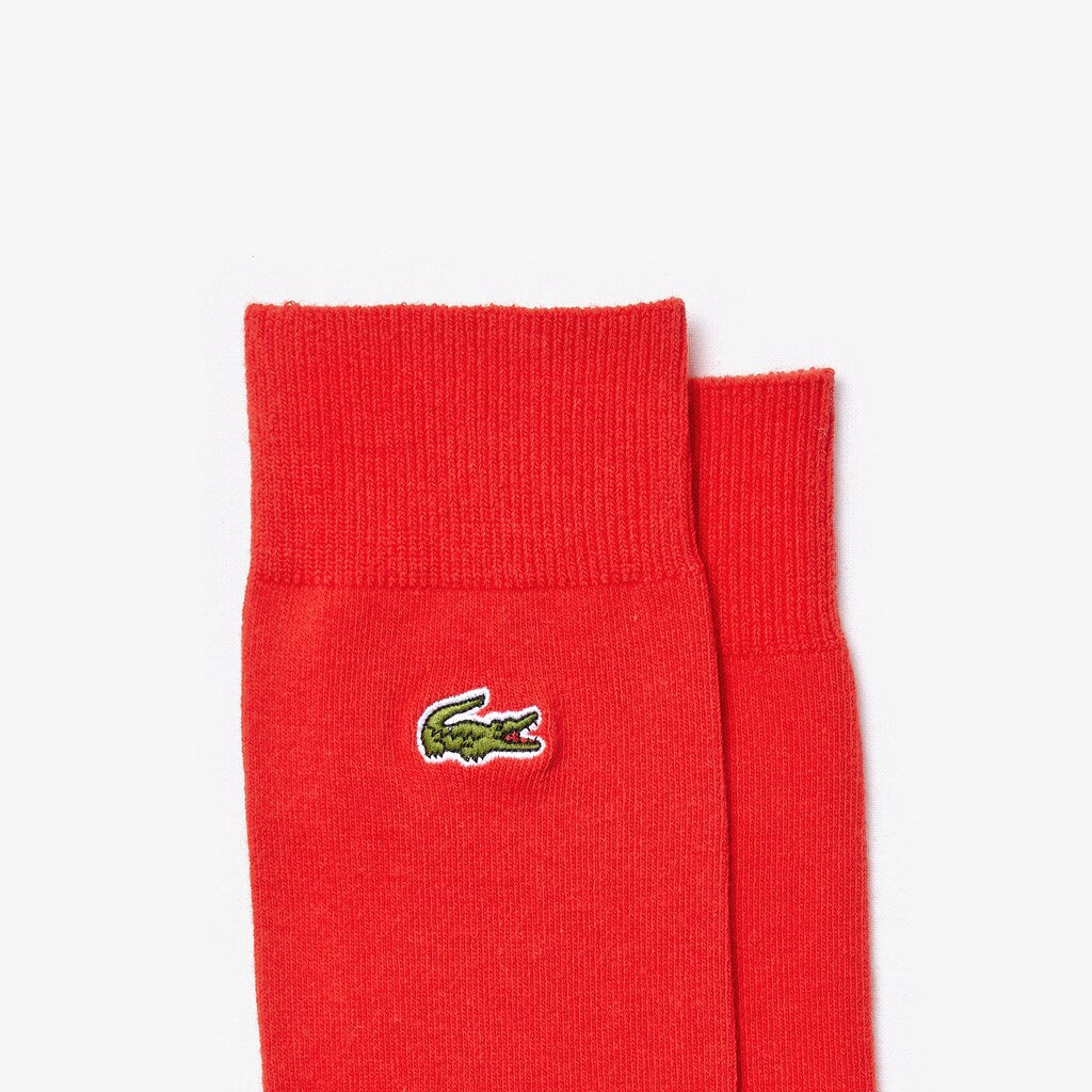 Mens   Embroidered Crocodile Cotton Blend Socks | Lacoste Red • S5H