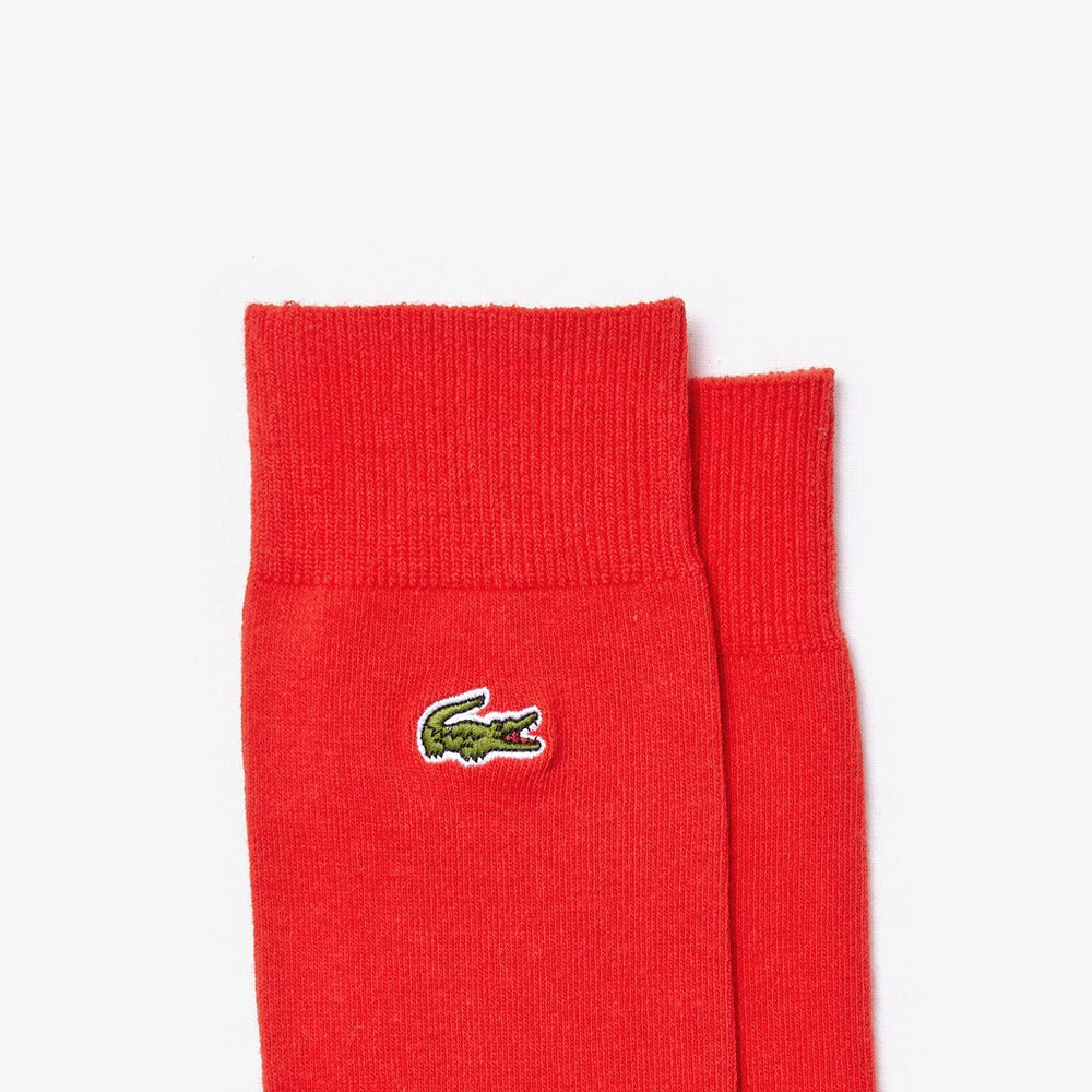 Mens   Embroidered Crocodile Cotton Blend Socks | Lacoste Red • S5H