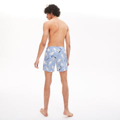 Mens   LIVE Urban Design Swim Shorts | Lacoste Purple / White • Wg7