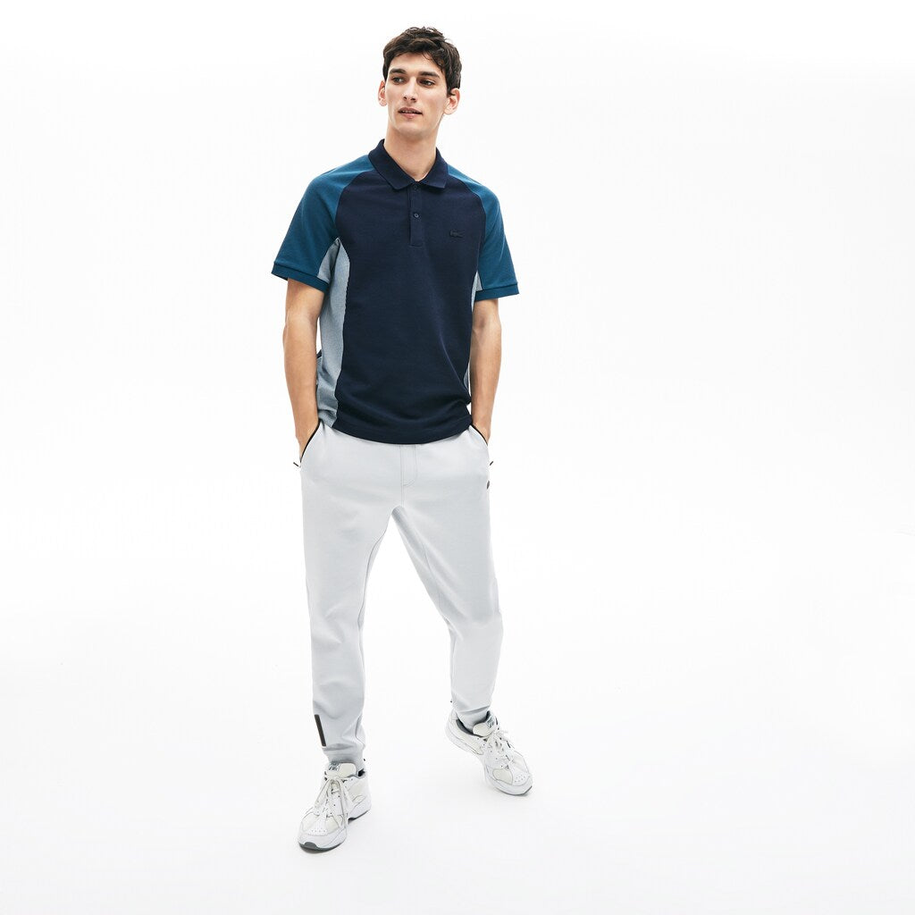 Mens   Colorblock Piqué Polo Shirt | Lacoste Navy Blue / Grey / Navy Blue • Ssf